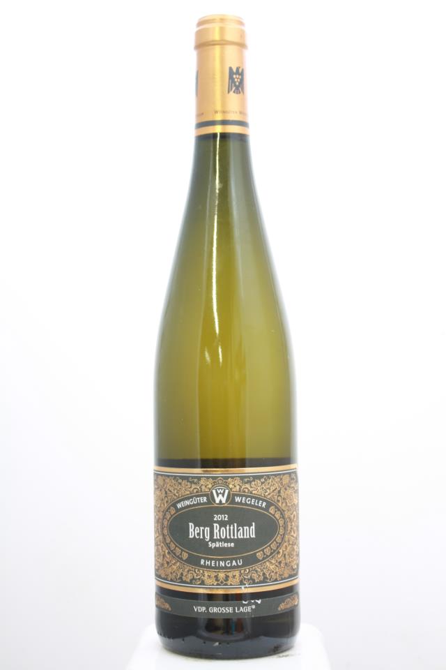 Wegeler Rudesheim Berg Rottland Riesling Spätlese #09 2012