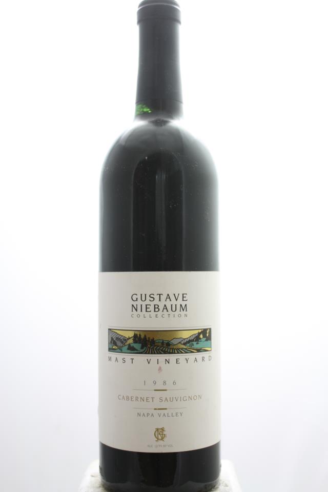 Gustave Niebaum Cabernet Sauvignon Mast Vineyard 1986