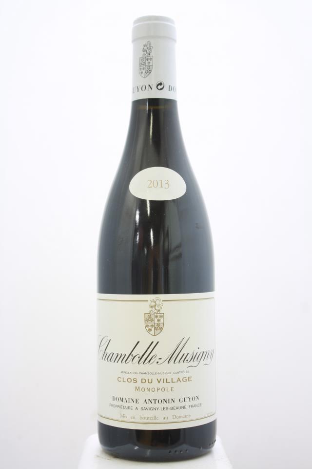 Antonin Guyon Chambolle Musigny Clos de Village 2013