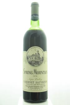 Spring Mountain Vineyards Cabernet Sauvignon 1978