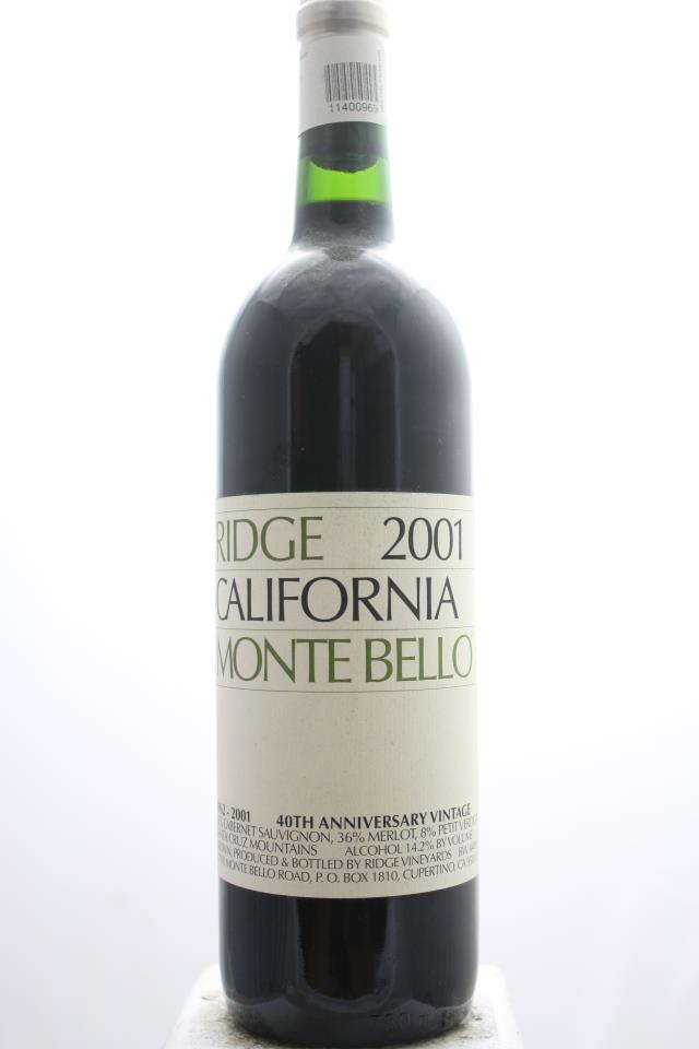 Ridge Vineyards Monte Bello 2001