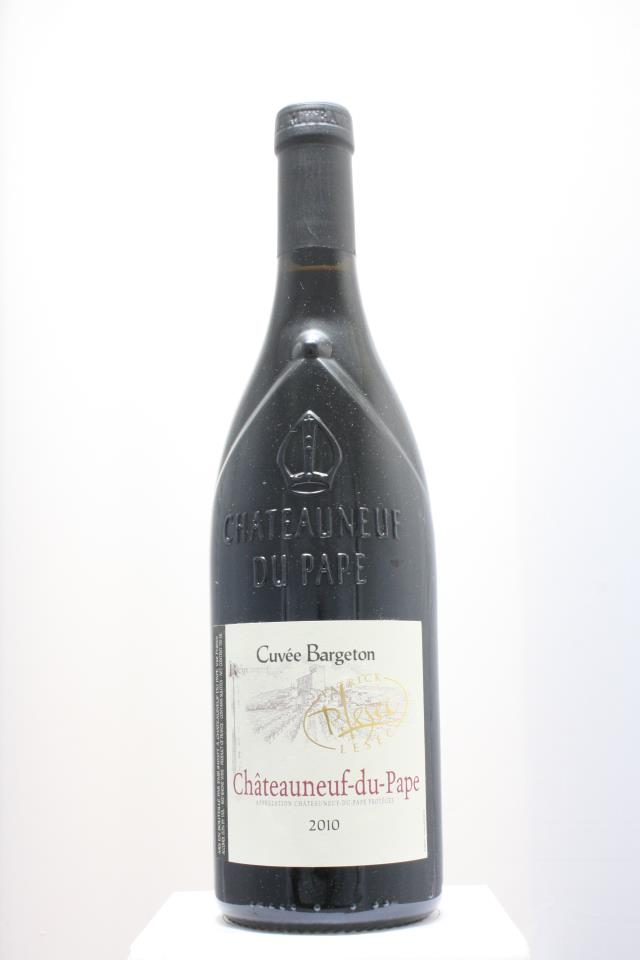 P. Lesec Châteauneuf-du-Pape Cuvée Bargeton 2010