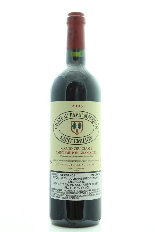 Pavie-Macquin 2003