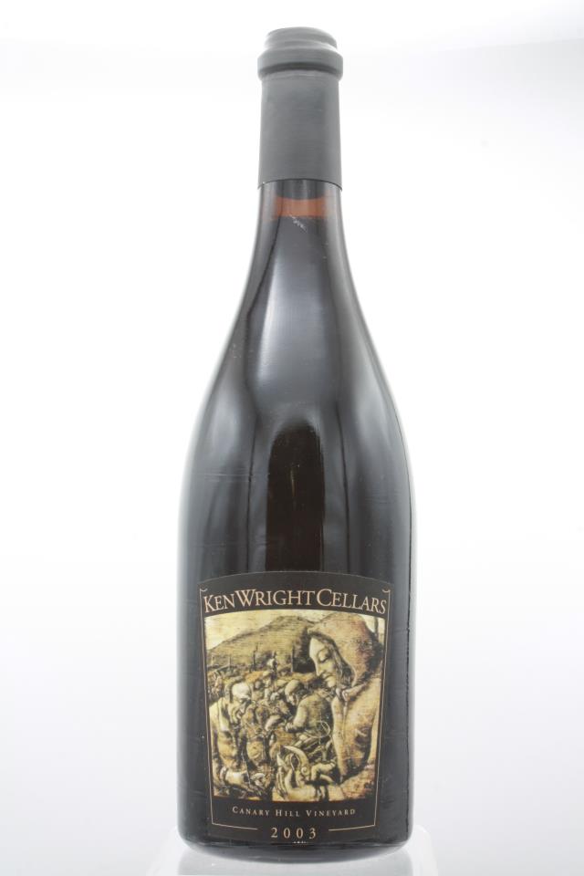 Ken Wright Cellars Pinot Noir Canary Hill Vineyard 2003