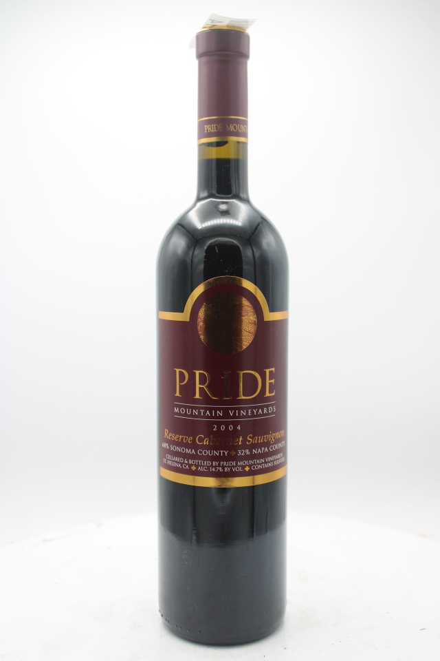 Pride Mountain Cabernet Sauvignon Reserve Sonoma County / Napa County 2004
