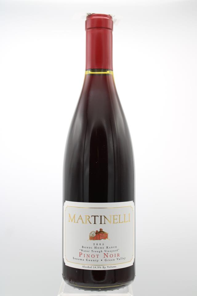Martinelli Pinot Noir Bondi Home Ranch Water Trough Vineyard 2005