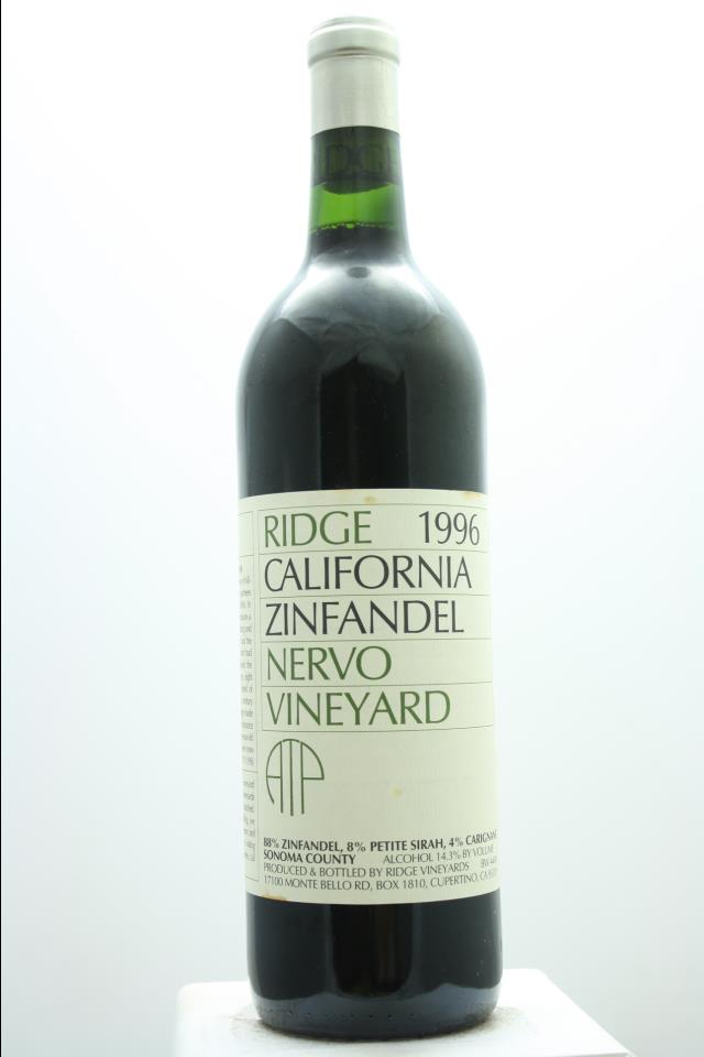 Ridge Vineyards Zinfandel Nervo Vineyard ATP 1996