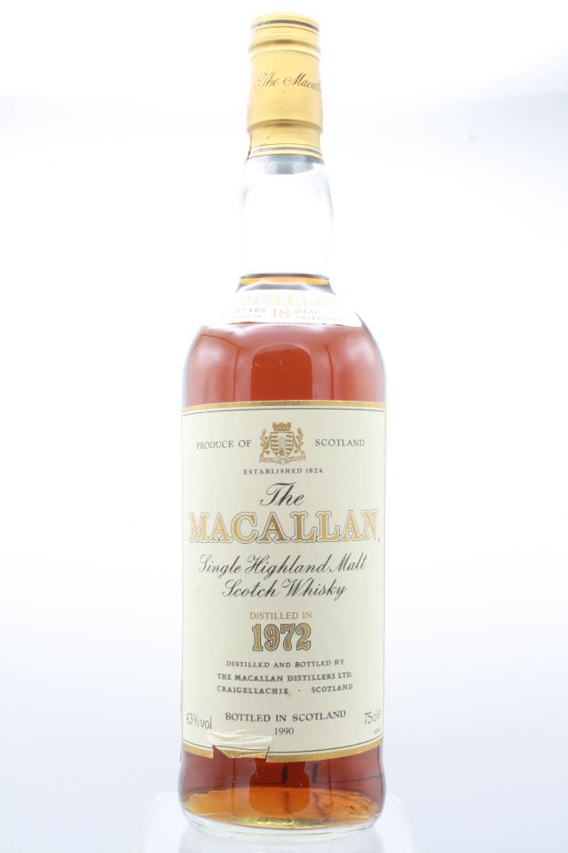 The Macallan Single Highland Malt Scotch Whisky 18-Years-Old 1972