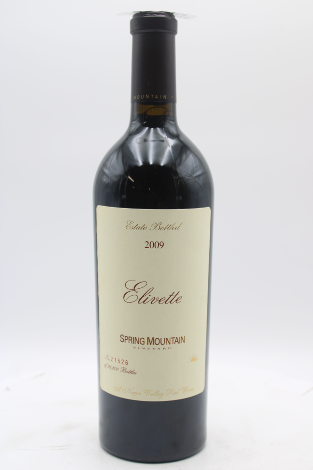 Spring Mountain Proprietary Red Elivette 2009