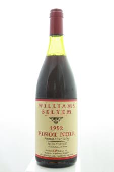 Williams Selyem Pinot Noir Allen Vineyard 1992