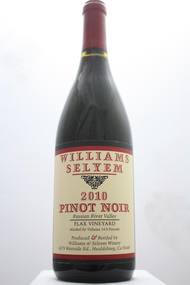 Williams Selyem Pinot Noir Flax Vineyard 2010