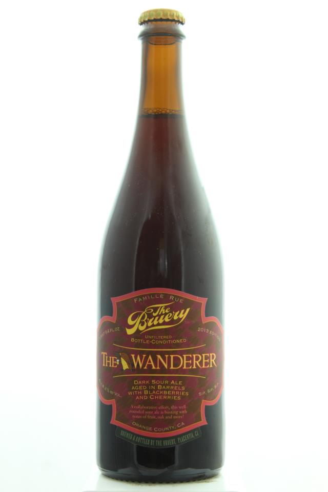 The Bruery The Wanderer Dark Sour Ale Aged in Barrels with Blackberries and Cherries 2013