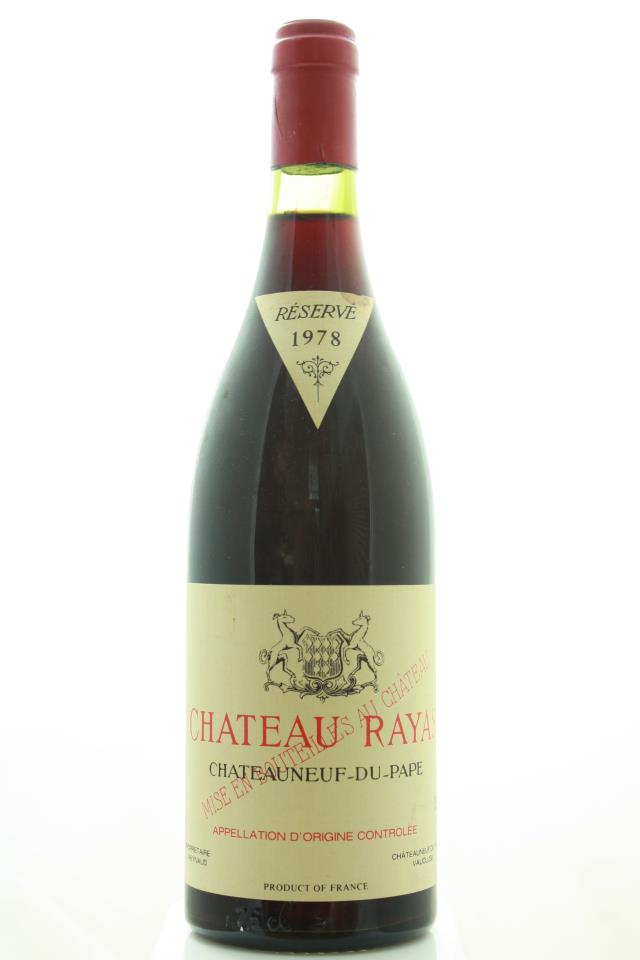 Château Rayas Châteauneuf-du-Pape Réservé 1978
