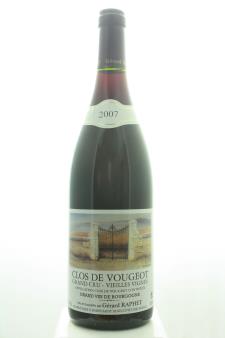 Gérard Raphet Clos de Vougeot Vieilles Vignes 2007