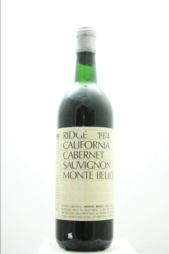 Ridge Vineyards Monte Bello 1974