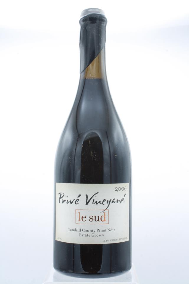 Prive Vineyard Pinot Noir Le Sud 2006