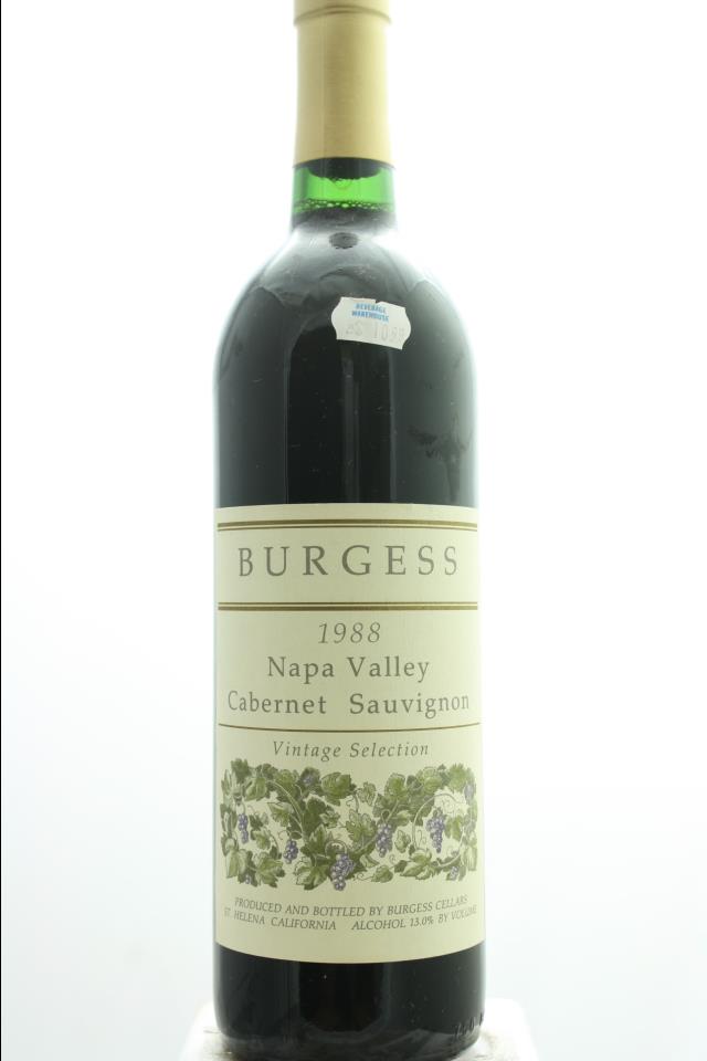 Burgess Cabernet Sauvignon Vintage Selection 1988