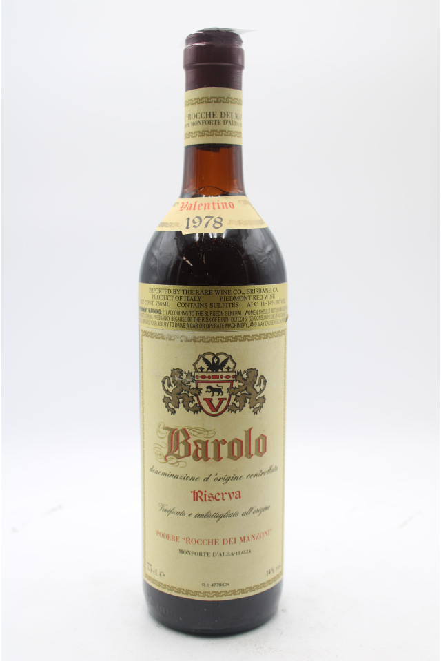 Rocche dei Manzoni Valentino Barolo Riserva 1978