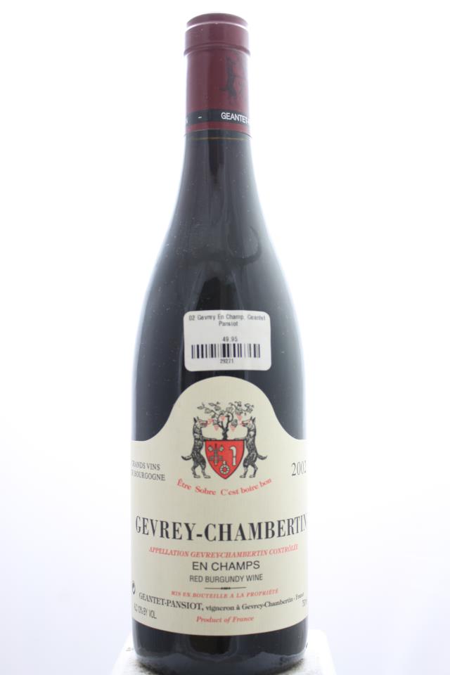 Geantet-Pansiot Gevrey-Chambertin En Champs 2002