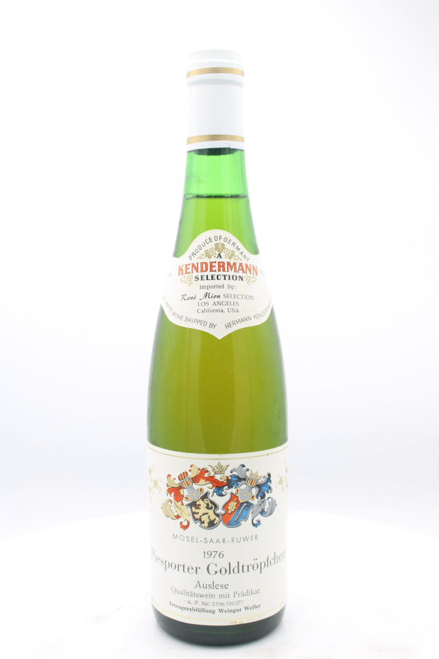 Weller Piesporter Goldtropfchen Riesling Auslese #2 1976
