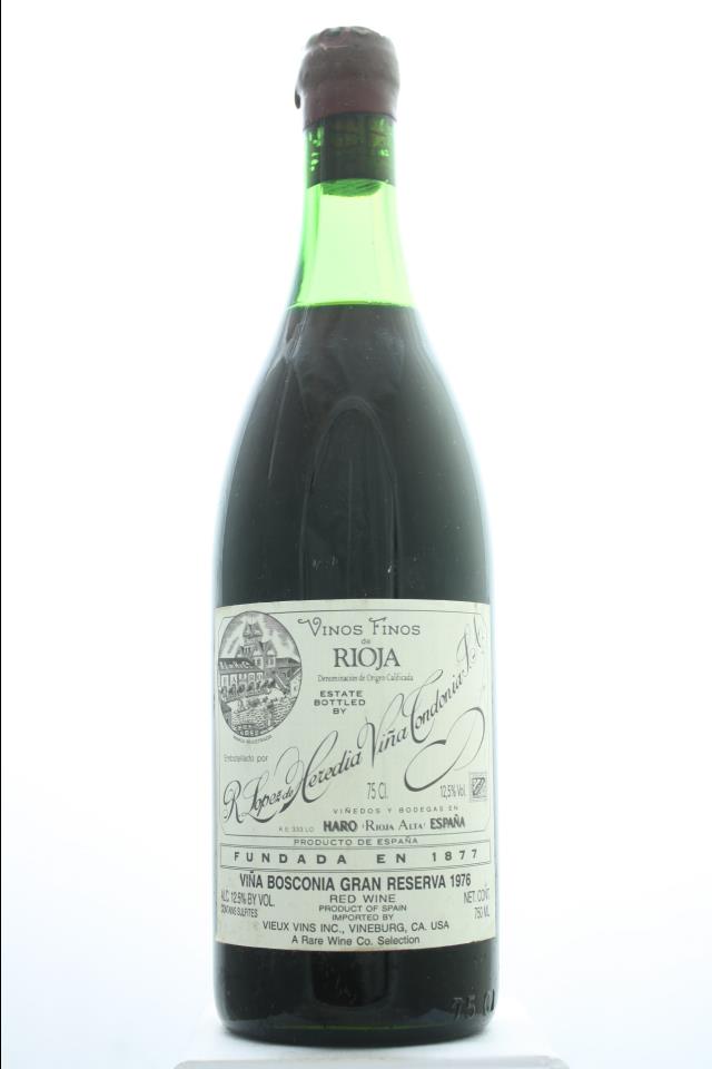R. López de Heredia Rioja Tinto Gran Reserva Viña Bosconia 1976