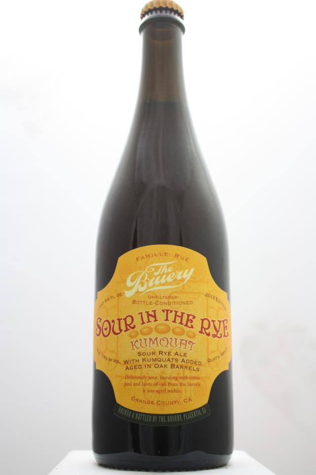 The Bruery Sour in the Rye Sour Rye Ale with Kumquats 2013