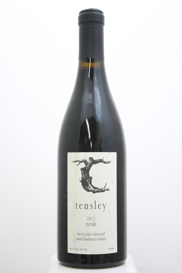 Tensley Syrah Tierra Alta Vineyard 2012