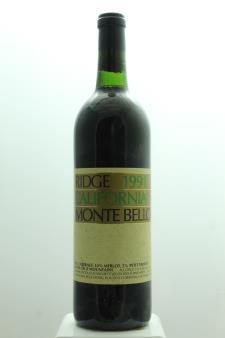 Ridge Vineyards Cabernet Sauvignon Monte Bello 1991