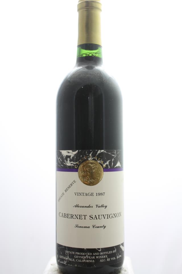 Geyser Peak Cabernet Sauvignon Estate Reserve 1987