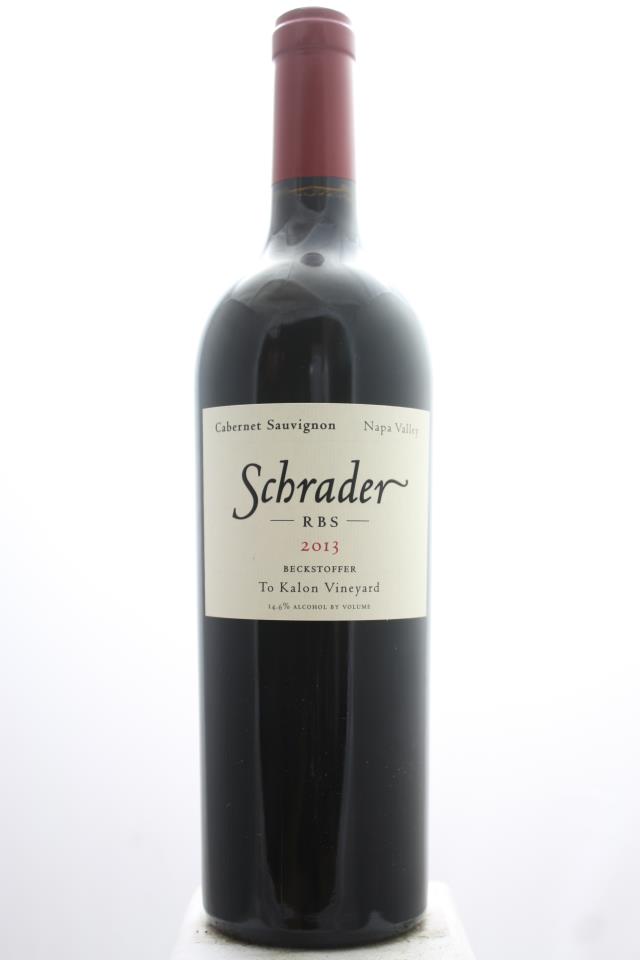 Schrader Cabernet Sauvignon RBS Beckstoffer To Kalon Vineyard 2013