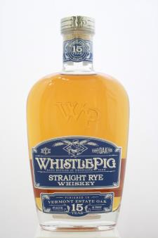 WhistlePig Vermont Estate Oak Straight Rye Whiskey 15-Years-Old NV