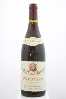 Christophe Vaudoisey Pommard Grands Vins de Bourgogne 1994