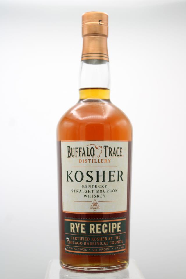 Buffalo Trace Distillery Kosher Kentucky Straight Bourbon Whiskey Rye Recipe NV