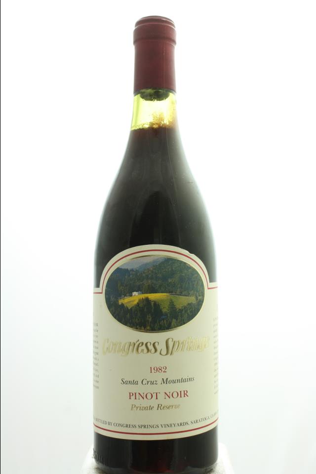 Congress Springs Pinot Noir Private Reserve 1982