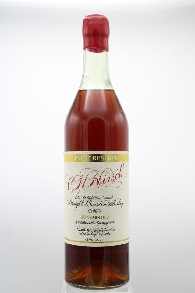 A.H. Hirsch Straight Bourbon Whiskey Finest Reserve 20-Year-Old NV
