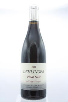 Dehlinger Pinot Noir Goldridge Vineyard 2007