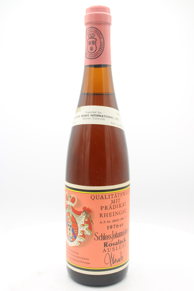 Furst von Metternich-Winneburg'sche Schloss Johannisberger Rosalack Riesling Auslese #04 1976