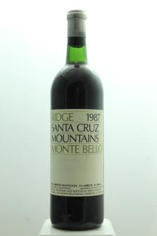 Ridge Vineyards Cabernet Sauvignon Monte Bello 1987