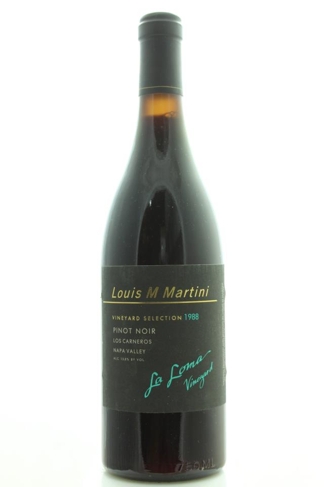 Louis M. Martini Pinot Noir La Loma Vineyard 1988