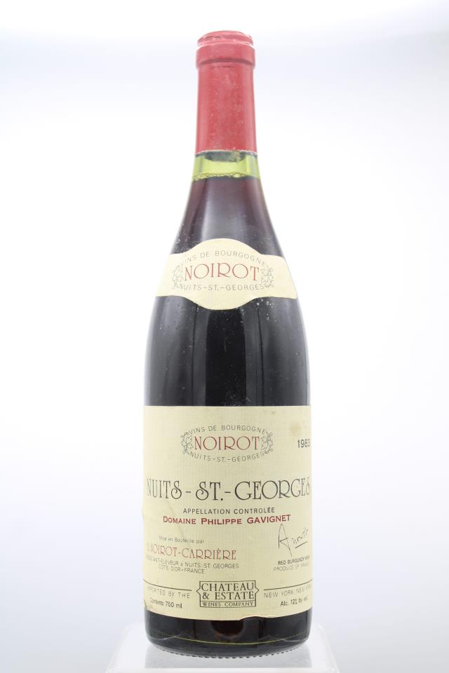 Noirot-Carriere Nuits St. Georges Domaine Philippe Gavignet 1983