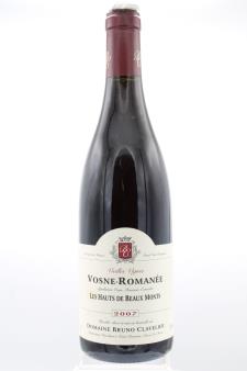 Bruno Clavelier Vosne-Romanée Les Hauts de Beaux Monts Vieilles Vignes 2007