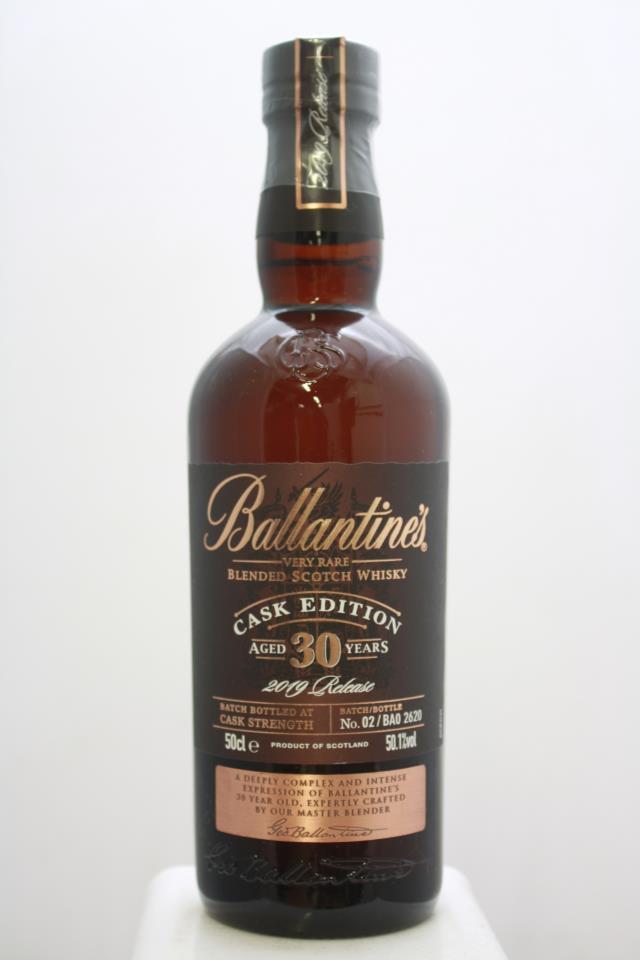 Ballantine's Blended Scotch Whisky Very Rare 30-Year-Old Cask Edition 2019 Release NV