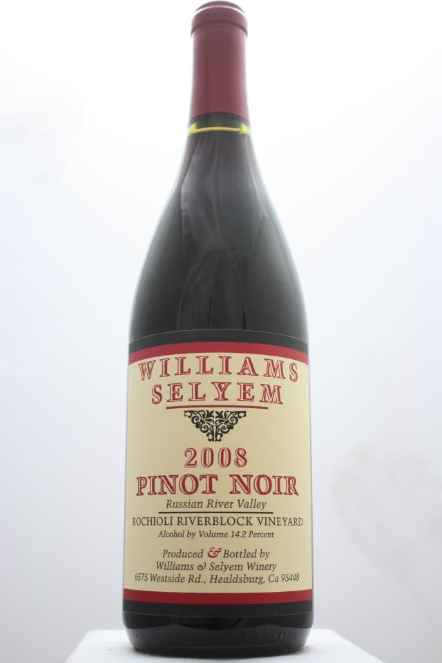 Williams Selyem Pinot Noir Rochioli Riverblock Vineyard 2008