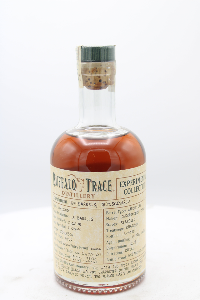 Buffalo Trace 19 Year Whiskey Experimental Collection 1991 Barrels, Rediscovered 1991