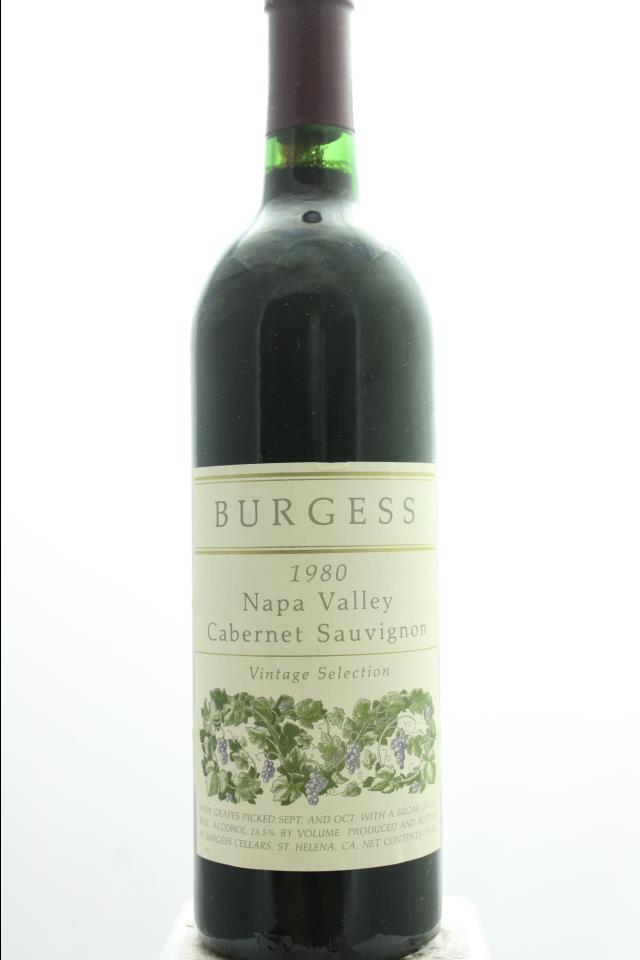Burgess Cabernet Sauvignon Vintage Selection 1980
