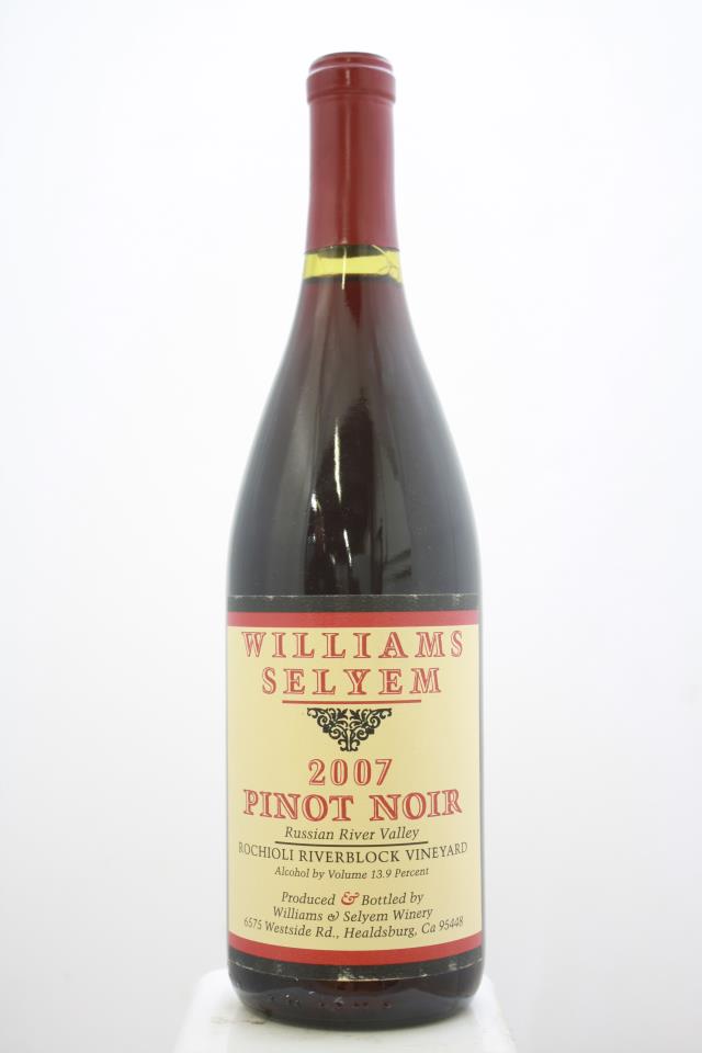 Williams Selyem Pinot Noir Rochioli Riverblock Vineyard 2007