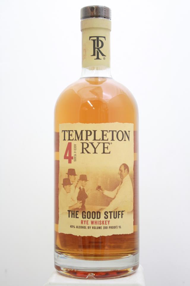 Templeton Rye Rye Whiskey The Good Stuff 4-Years-Old NV