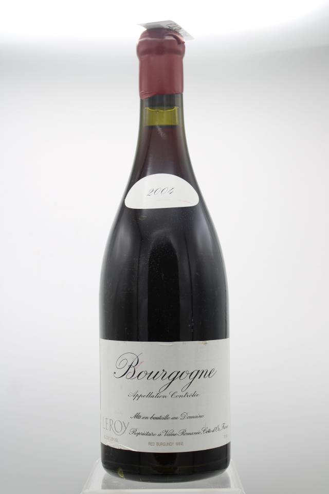 Domaine Leroy Bourgogne Rouge 2004