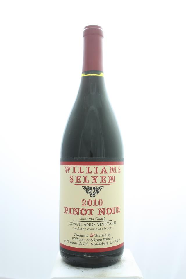 Williams Selyem Pinot Noir Coastlands Vineyard 2010