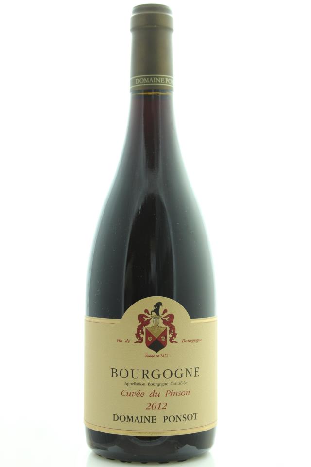 Domaine Ponsot Bourgogne Cuvée du Pinson 2012